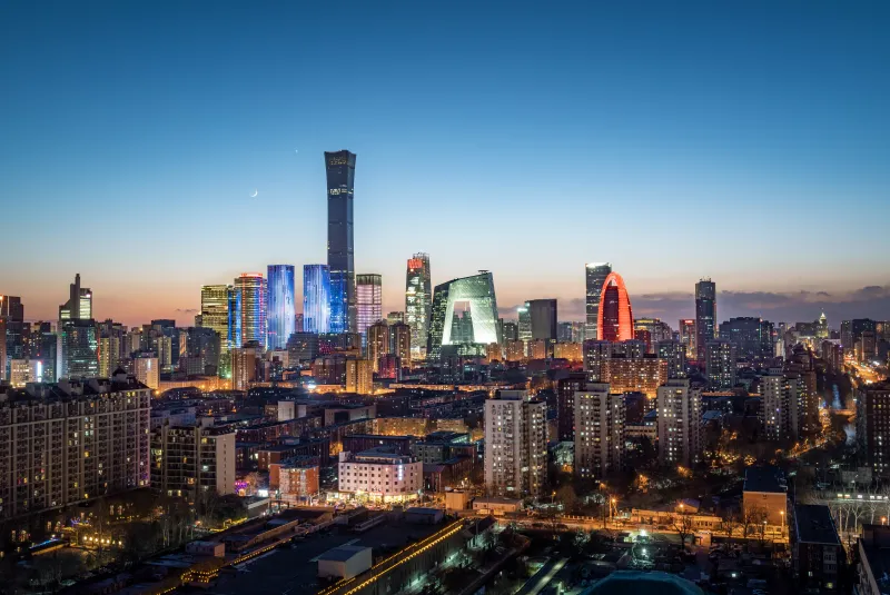 新春快乐-国贸灯光秀